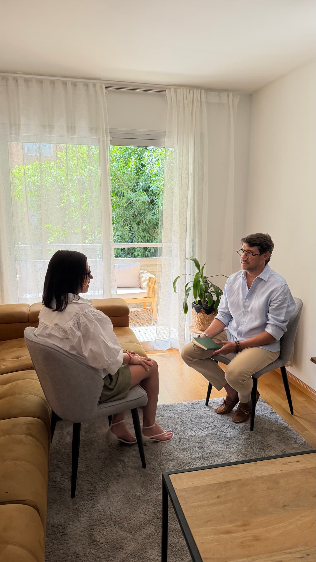 Pedro García en una sesión de coaching personal